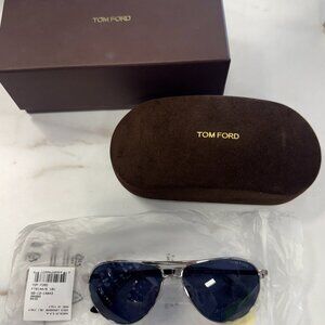 Tom Ford Sunglasses Marko Skyfall Silver Blue FT0144 TF 144 18V James Bond 007